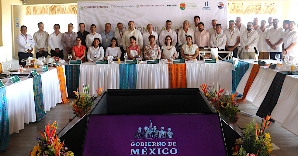 Acuerdan intercambio comercial marítimo entre Puerto Chiapas, México, y Puerto Quetzal, Guatemala