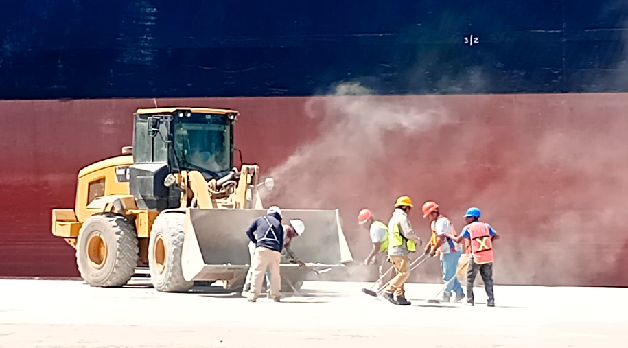 Puerto Chiapas registra arribo del buque granelero TSL Rosemary para exportación de azúcar